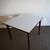 Vintage mid century modern square walnut + white laminate dining table 5 thumbnail