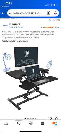 Flexi spot standup desk converter 1