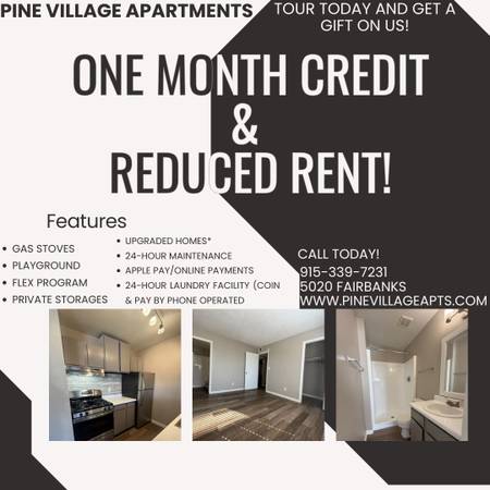🌷 FRESH START, FRESH SAVINGS! 1 MONTH CREDIT & REDUCED RENT! 1