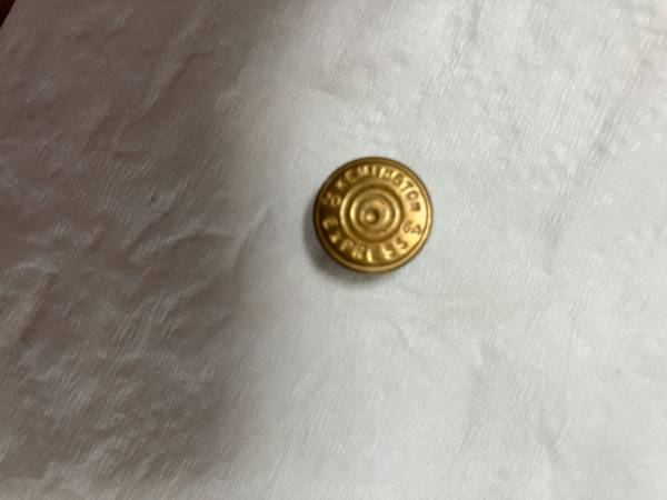 Vintage button Kemington Express Shotgun Shell GA 20 1