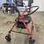 4 Wheel  Red Walker with seat and brakes 2 thumbnail