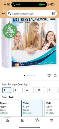 Twin waterproof mattress pad 1