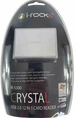 I-Rocks IR-5300 crystal usb 2.0 12 in 1 card reader 1