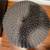 CB2 Dark Grey Knitted Pouf 1 thumbnail
