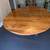 Walter of Wabash Solid Oak Round Oval Pedestal Dining Table with Leaf 5 thumbnail