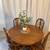 Oak Kitchen Dining Table with 4 Spindle Back Chairs 14 thumbnail