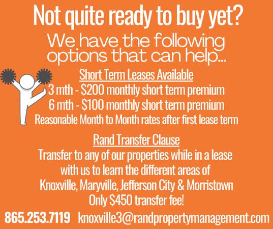 $1,495 / 2br - 1040ft2 - Come stay with us for a while! Short term leases available (Knoxville)63815695043843120