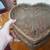 Antique SEWING wicker storage BASKET Heart Shaped Wood Thread Vintage 12 thumbnail