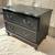 NIGHTSTAND - 2 Drawers Solid Wood - Black 2 thumbnail