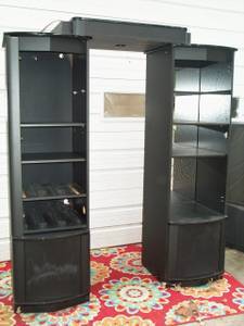 ENTERTAINMENT CENTER Lighted Electronic SHELF Gaming 3 Piece Furniture 1