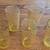7 Amber Depression Glass Tumblers With Diamond Pattern 1 thumbnail