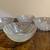 Rare Set of 4 Vintage Textured Glass Salad Bowls 2 thumbnail