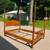 Antique Vintage Tall Four Poster Full Size Bed Frame Solid Maple 1 thumbnail