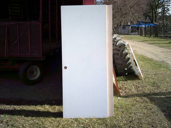 New 32" x 80" solid white door 1
