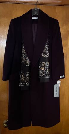 New Forecaster Of Boston Women's Burgundy Wool Coat 1