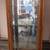 Tall, Thin, and Shallow Display Case Made of Oak Wood, Glass, & Mirror 1 thumbnail