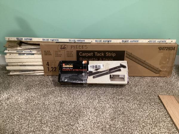 Carpet Tack Strips and Carpet Stretcher 1