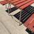 Vintage Folding Aluminum Redwood wood Picnic Table Benches Bench Set MCM Mid Cen 7 thumbnail