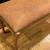 KREISS Collection Leather Long Bench Settee Brass Nailhead Accents 5 thumbnail