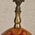 Hand-painted porcelain egg sculpture centerpiece on brass/marble stand 3 thumbnail