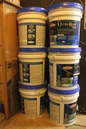 Black Jack Ultra Roof 1000 - two 4.75 gallon containers - unopened 1