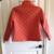 "LIKE NEW" Women’s Small Quilted Jacket – Orange – Worn Once! 2 thumbnail