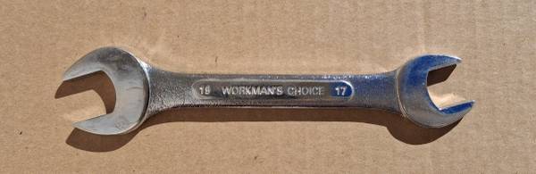 Workman's Choice Open End Combination Wrench 17mm 19mm 1
