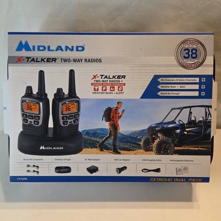 Midland X-Talker Two-Way Radios - Extreme Dual Pack T77VP5 38 MILES 1