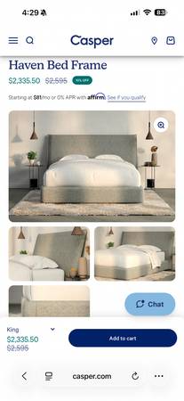 Casper Haven Bed frame - King 1