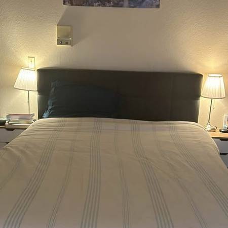 Selling bed frame + Ikea mattress (Move out sale - Need it gone within 1