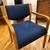 Set of 4 1990s Scandinavian Style Bentwood Arm Chairs - Navy Upholstery 6 thumbnail