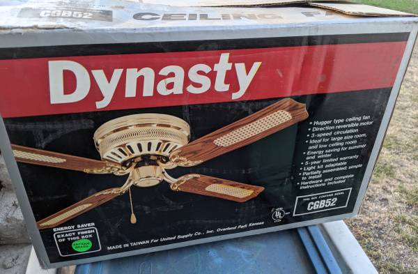 New Ceiling fan, new curtain rods 1