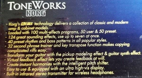 KORG Pandora 4 PX4 Tone Works Guitar Multi Effect Processor - $75 (Manahawkin)63440245644673122