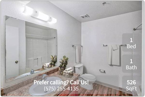 $739 / 1br - 526ft2 - ¡Tenemos todo lo que necesitas! Excelentes comodidades! Fantástico de 1 habitación y 1 baño (Las Cruces)64047885421059121