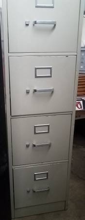 HON File Cabinet 4-Drawer 52" Vertical, Standard w/Keys lock 1