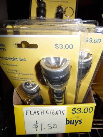 Double Flashlight Package  $1.50 --New in Package-Half Price-- 1