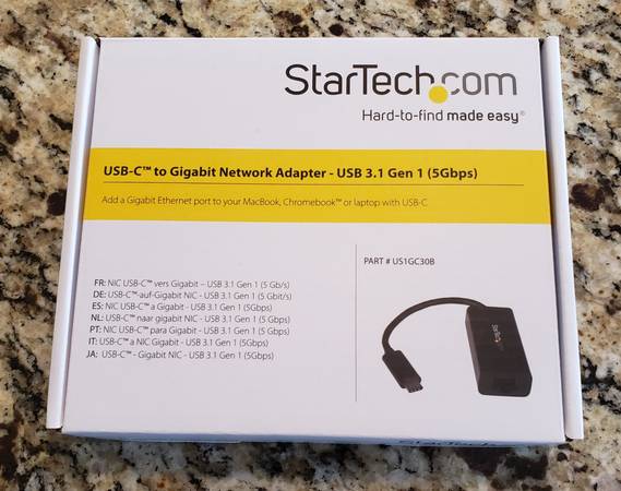 StarTech USB-C to Gigabit Network Adapter 1