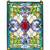 Victorian Tiffany Style Stained Glass Window Panel 5 thumbnail