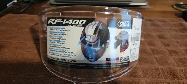 Shoei CWR-F2 Clear Pinlock ready windscreen fits RF1400, X-15 1