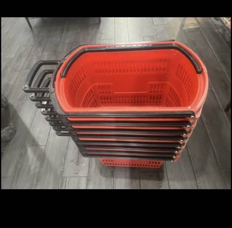 Shopping Basket, 35L/9.2gal Portable Shopping Cart 1