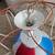 Vintage Harlem Globetrotter Basketball & Hoop Swag/Hanging Lamp 5 thumbnail