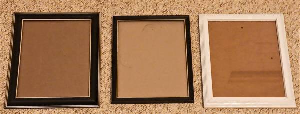(Lot of 3) Picture Frames 8x10 Clean Glass Good Condition 1