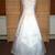 Bridal Gown, Silk Satin, Beaded Lace Bodice, Silk Satin Overskirt 1 thumbnail