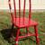 Bentwood Red Childs Small Wooden Chair, Childrens Farmhouse Wood Chair 3 thumbnail