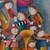 JOYCE ROYBAL Original MODERN ABSTRACT Muscians 48" x 36" Canvas Painti 4 thumbnail