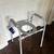 Folding steel commode, like new 2 thumbnail