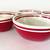** 4 Dansk Cherry Red w/White Stripes Cereal/Soup Bowls ** Like New ** 6 thumbnail