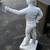 Vintage Large White Concrete Lawn Horse Jockey Statue 44” H 11 thumbnail