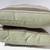 Indoor Outdoor Pair of 19" x 19" Throw Pillows, Green and Brown Stripe 6 thumbnail