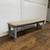 Vintage looking gray weathered bench 5 thumbnail